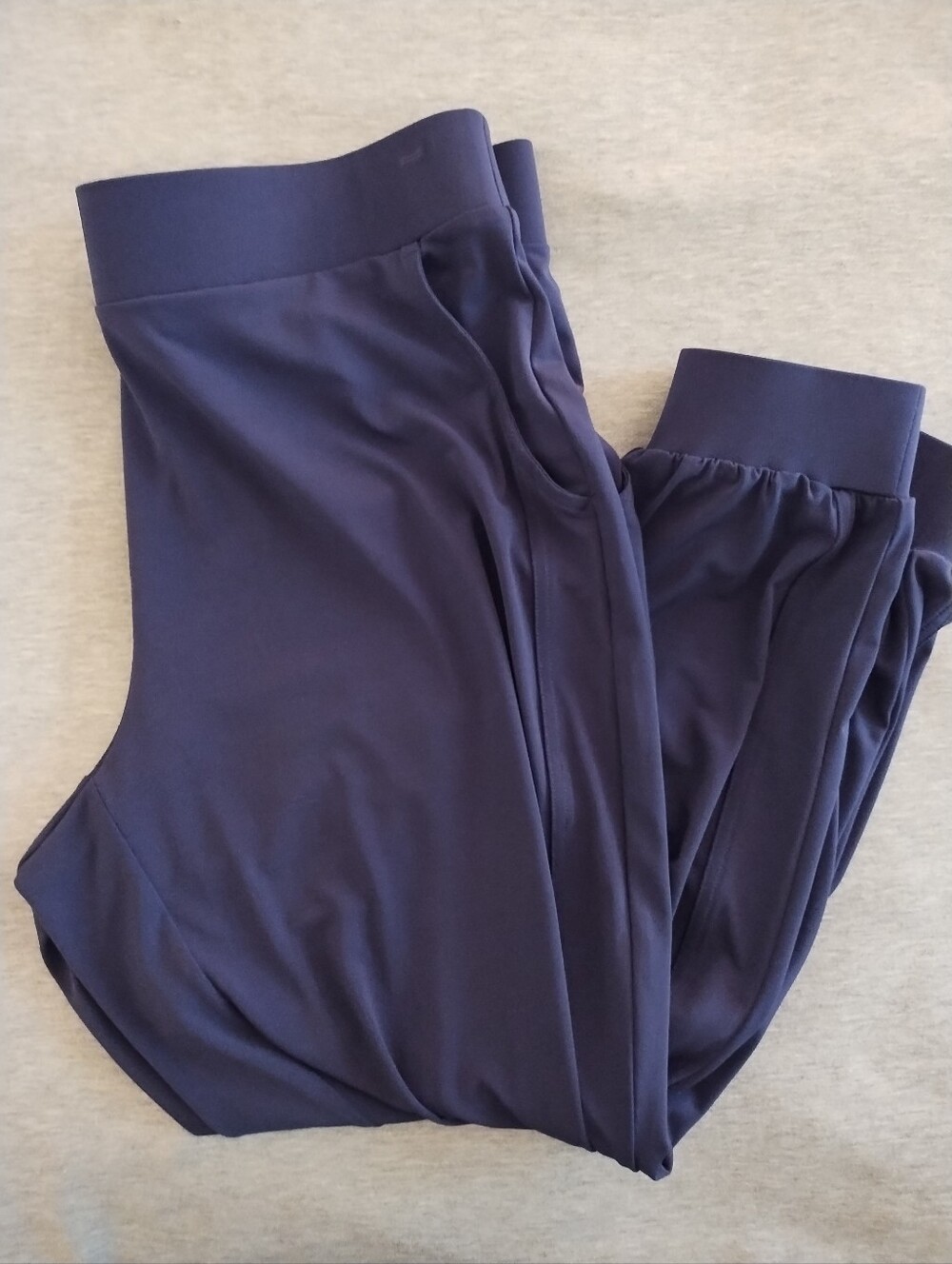 LISA RINNA Collection Navy Pull-Up Jogger Pants Size US MP
